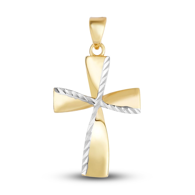 Main Image 1 of Cross Charm 14K Yellow Gold