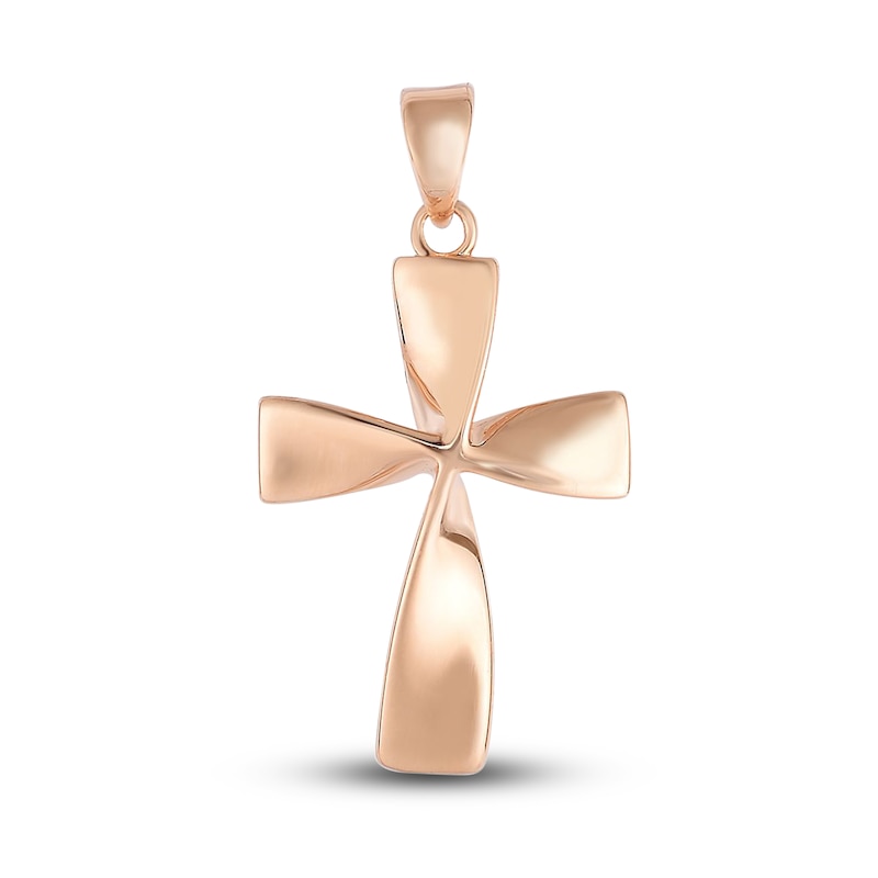 Main Image 1 of Cross Charm 14K Rose Gold