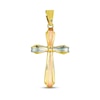 Thumbnail Image 1 of Cross Charm 14K Tri-Tone Gold