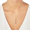 Thumbnail Image 2 of Triple Heart Drop Necklace 10K Tri-Tone Gold 18&quot;