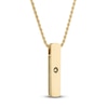 Thumbnail Image 3 of 1933 by Esquire  Diamond Pendant Necklace 1/8 ct tw Round 14K Yellow Gold-Plated Sterling Silver 22&quot;