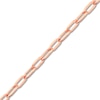 Thumbnail Image 1 of Solid Paperclip Chain Necklace 14K Rose Gold 24" 2.5mm