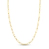 Thumbnail Image 0 of Hollow Paper Clip Chain Necklace 14K Yellow Gold 20" 5mm