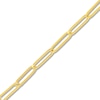 Thumbnail Image 2 of Hollow Paper Clip Chain Necklace 14K Yellow Gold 24&quot; 5mm