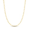 Thumbnail Image 1 of Solid Paperclip Chain Necklace 14K Yellow Gold 18&quot; 5.25mm