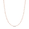 Thumbnail Image 1 of Solid Paperclip Chain Necklace 14K Rose Gold 24&quot; 5.25mm