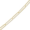 Thumbnail Image 2 of Solid Paperclip Chain Necklace 14K Yellow Gold 18&quot; 3.4mm