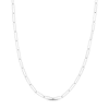 Thumbnail Image 0 of Solid Paperclip Chain Necklace 14K White Gold 20" 3.4mm