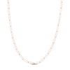 Thumbnail Image 0 of Solid Paperclip Chain Necklace 14K Rose Gold 18" 3.4mm