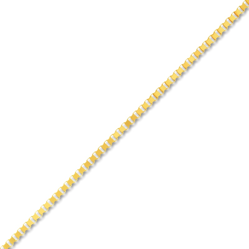 Main Image 2 of Solid Box Chain Necklace 14K Yellow Gold 18&quot; 0.66mm