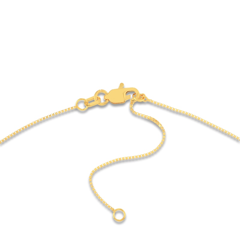 Main Image 3 of Solid Box Chain Necklace 14K Yellow Gold 18&quot; 0.66mm