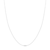 Thumbnail Image 1 of Diamond-Cut Solid Cable Chain Necklace 14K White Gold 18&quot; 0.8mm