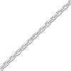 Thumbnail Image 1 of Diamond-Cut Solid Cable Chain Necklace 14K White Gold 16" 1.05mm