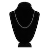 Thumbnail Image 4 of Diamond-Cut Solid Cable Chain Necklace 14K White Gold 20&quot; 1.05mm