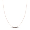 Thumbnail Image 1 of Diamond-Cut Solid Cable Chain Necklace 14K Rose Gold 16&quot; 1.05mm