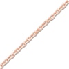 Thumbnail Image 2 of Diamond-Cut Solid Cable Chain Necklace 14K Rose Gold 16&quot; 1.05mm