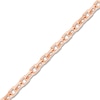 Thumbnail Image 1 of Diamond-Cut Solid Cable Chain Necklace 14K Rose Gold 20" 1.05mm