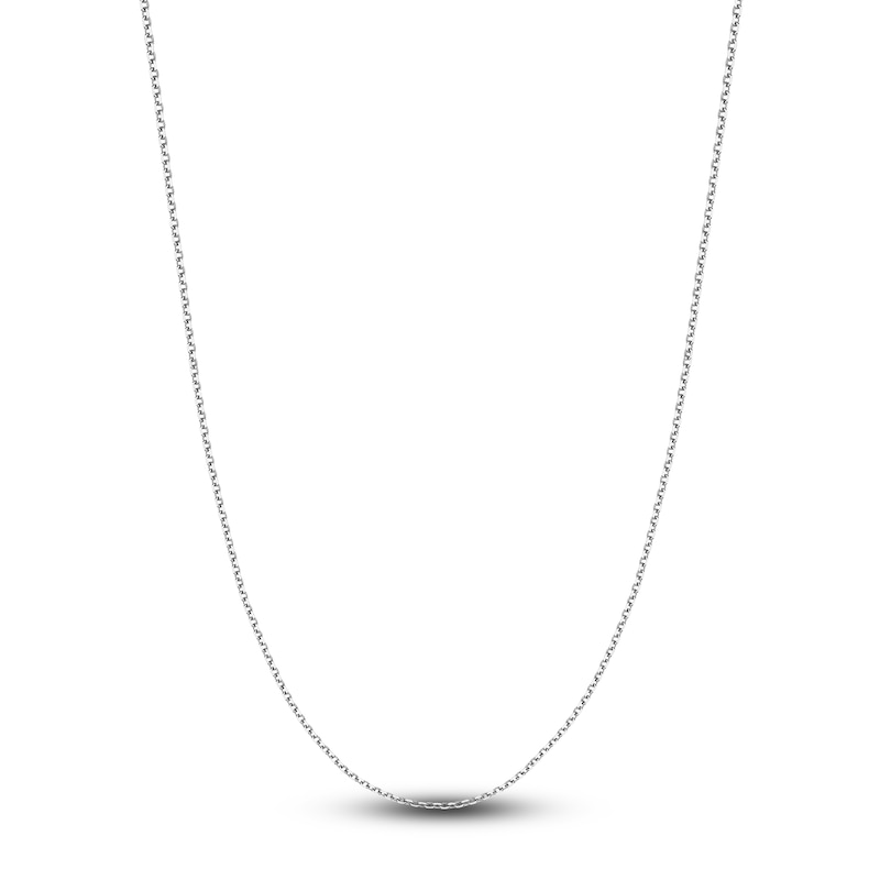 Diamond-Cut Solid Cable Chain Necklace 14K Gold 18" 1.5mm