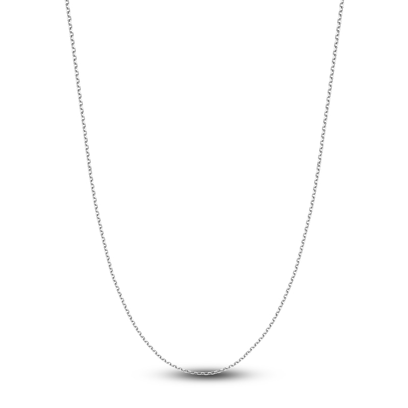 Diamond-Cut Solid Cable Chain Necklace 14K Gold 20" 1.5mm