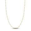 Thumbnail Image 1 of Solid Figaro Chain Necklace 14K Two-Tone Gold 20&quot; 3.9mm