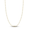 Thumbnail Image 0 of Solid Figaro Chain Necklace 14K Two-Tone Gold 22" 3.9mm
