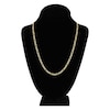 Thumbnail Image 3 of Solid Figaro Chain Necklace 14K Two-Tone Gold 22" 3.9mm