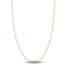 Thumbnail Image 0 of Solid Figaro Chain Necklace 14K Two-Tone Gold 24" 3.9mm