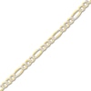 Thumbnail Image 1 of Solid Figaro Chain Necklace 14K Two-Tone Gold 24" 3.9mm