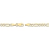 Thumbnail Image 2 of Solid Figaro Chain Necklace 14K Two-Tone Gold 24" 3.9mm