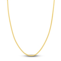 Solid Herringbone Chain Necklace 14K Yellow Gold 16&quot; 2.7mm