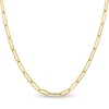 Thumbnail Image 0 of Solid Paperclip Chain Necklace 14K Yellow Gold 16" 3.85mm