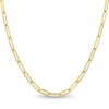 Thumbnail Image 1 of Solid Paperclip Chain Necklace 14K Yellow Gold 18&quot; 3.85mm