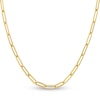 Thumbnail Image 0 of Solid Paperclip Chain Necklace 14K Yellow Gold 20" 3.85mm