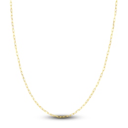 Solid Paperclip Chain Necklace 14K Yellow Gold 16&quot; 1.95mm