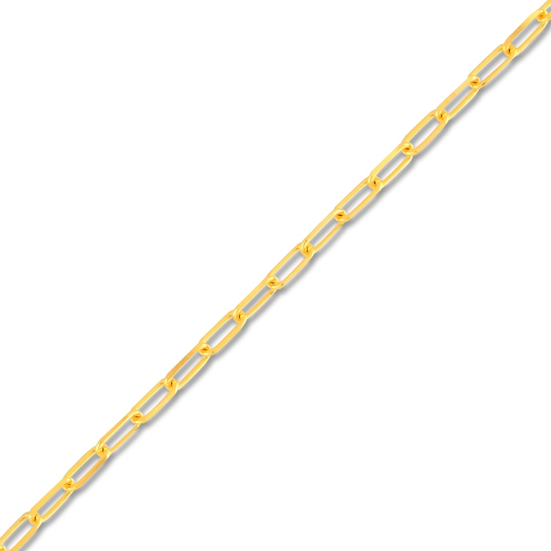 Solid Paperclip Chain Necklace 14K Yellow Gold 16" 1.95mm