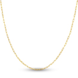 Solid Paperclip Chain Necklace 14K Yellow Gold 20&quot; 1.95mm