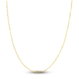 Solid Paperclip Chain Necklace 14K Yellow Gold 22&quot; 1.95mm