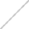 Thumbnail Image 1 of Solid Singapore Chain Necklace 14K White Gold 18" 1.15mm