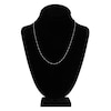 Thumbnail Image 4 of Solid Singapore Chain Necklace 14K White Gold 20&quot; 1.15mm