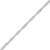 Thumbnail Image 1 of Solid Singapore Chain Necklace 14K White Gold 24" 1.15mm