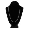 Thumbnail Image 3 of Solid Singapore Chain Necklace 14K White Gold 24" 1.15mm