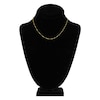 Thumbnail Image 3 of Solid Singapore Chain Necklace 14K Yellow Gold 16" 1.15mm