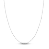 Thumbnail Image 1 of Solid Singapore Chain Necklace 14K White Gold 16&quot; 1.4mm