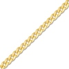 Thumbnail Image 2 of Solid Curb Link Necklace 14K Yellow Gold 26&quot; 5mm