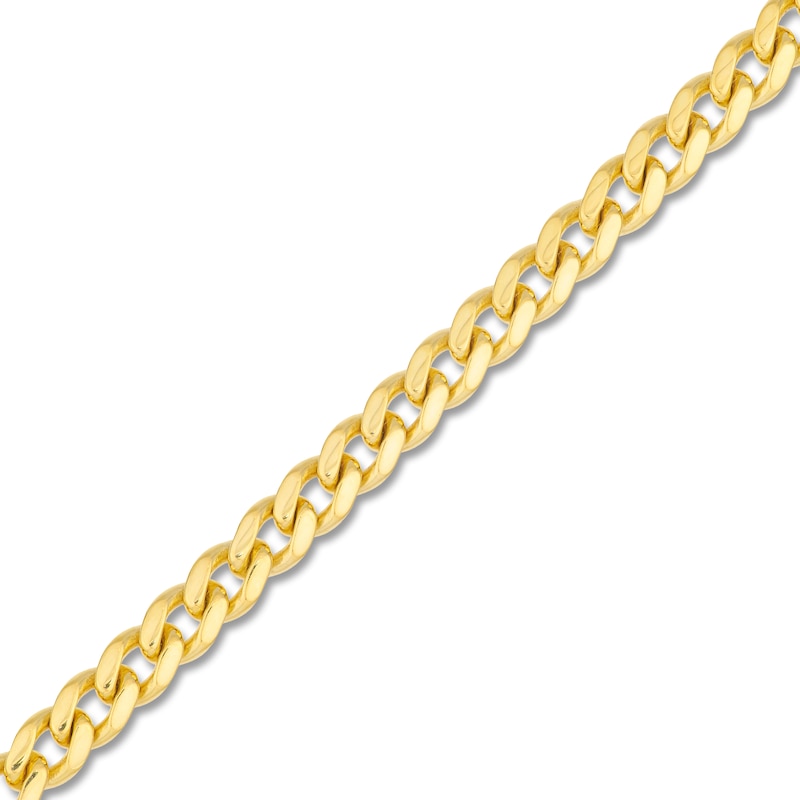 Main Image 2 of Solid Curb Link Necklace 14K Yellow Gold 26&quot; 5mm