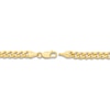 Thumbnail Image 3 of Solid Curb Link Necklace 14K Yellow Gold 26&quot; 5mm