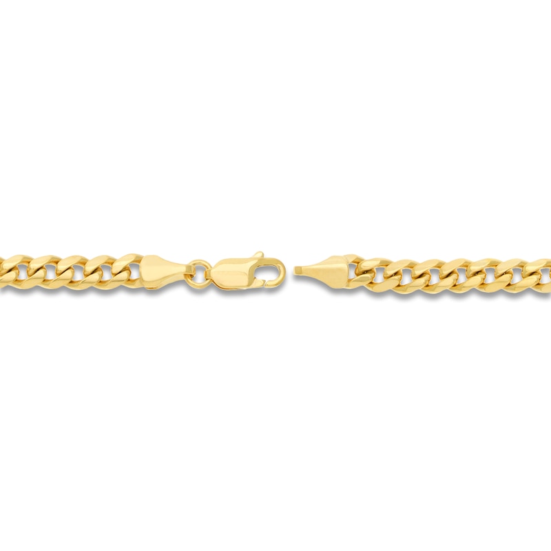 Main Image 3 of Solid Curb Link Necklace 14K Yellow Gold 26&quot; 5mm