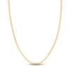 Thumbnail Image 0 of Light Solid Curb Link Necklace 14K Yellow Gold 24" 3.7mm