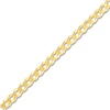 Thumbnail Image 1 of Light Solid Curb Link Necklace 14K Yellow Gold 24" 3.7mm