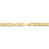 Thumbnail Image 2 of Light Solid Curb Link Necklace 14K Yellow Gold 24" 3.7mm